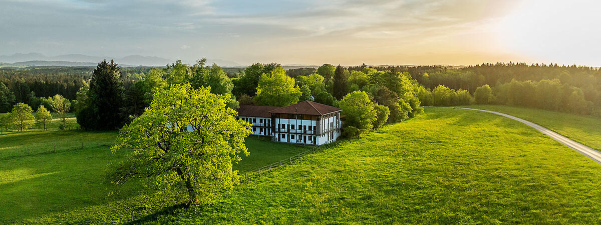 ZIST Luftbild Sonnenuntergangsstimmung
