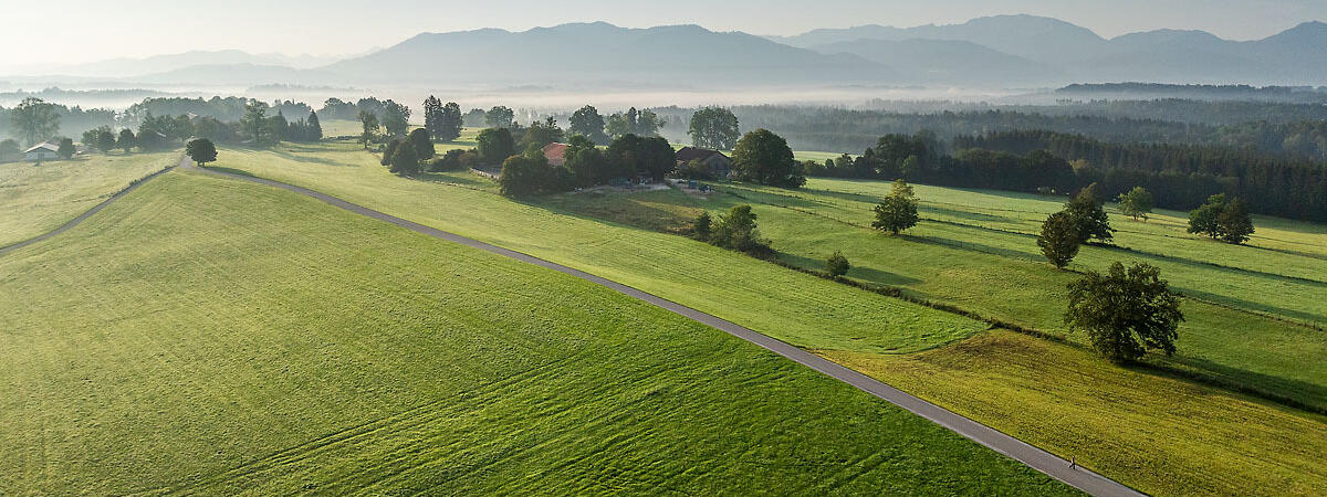 Blick auf Zisthof aus der Luft