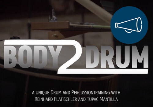 BODY2DRUM – mit Reinhard Flatischler und Tupac Mantilla