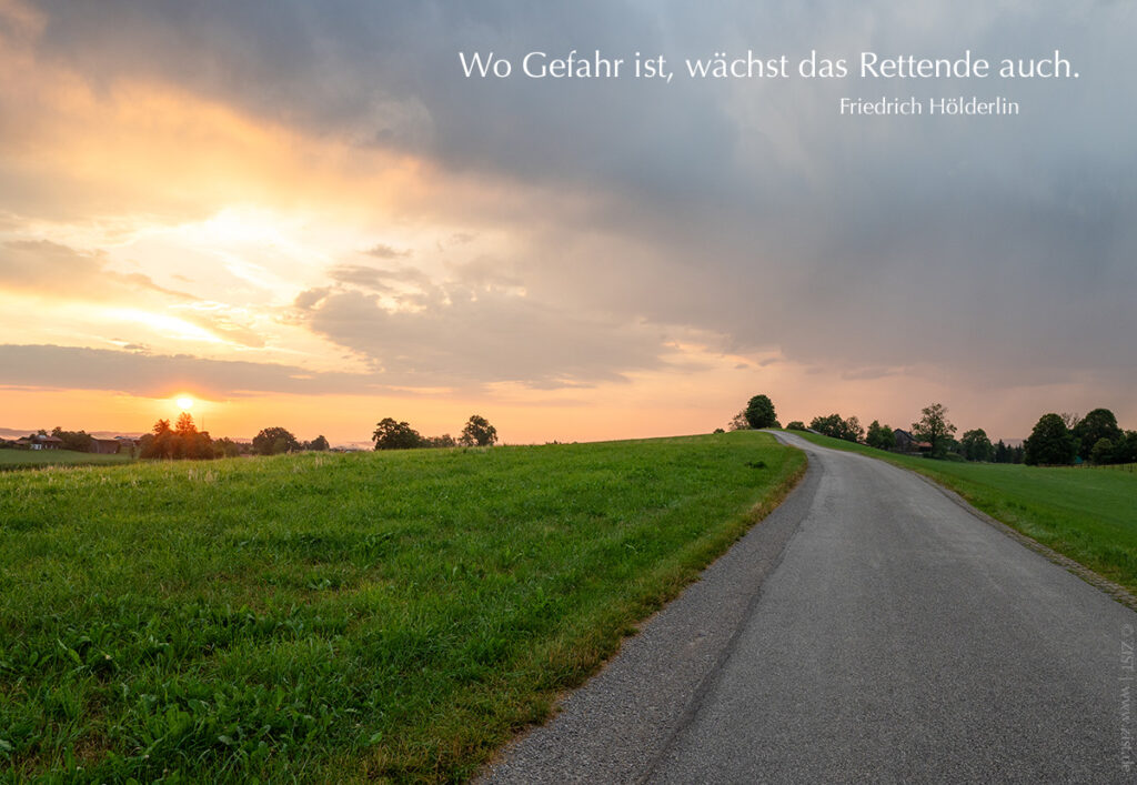 Gefahr - Rettende, Hölderlin