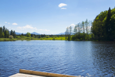 ZIST_Nahegelegener Weiher mit Bergblick